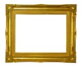 Wooden gilded vintage picture frame o