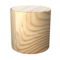 Wooden glosy cylinder