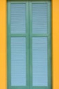 Wooden green door Royalty Free Stock Photo