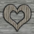 Wooden grizzle uncouth heart