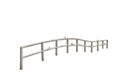 Wooden guardrail