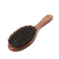 Wooden hair brush isolated Royalty Free Stock Photo