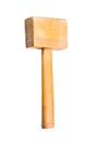Wooden hammer, isolated Royalty Free Stock Photo