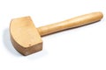 Wooden hammer. isolated Royalty Free Stock Photo