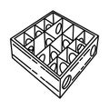 Wooden Hamster Maze Fun Icon. Doodle Hand Drawn or Outline Icon Style Royalty Free Stock Photo