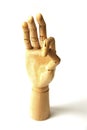 Wooden hand Royalty Free Stock Photo