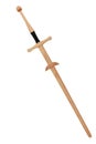 Wooden Hand Crafted Replica of a ZweihÃÂ¤nder with Clipping Path