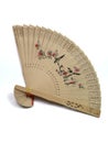 Wooden hand fan Royalty Free Stock Photo