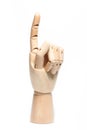Wooden hand isolated Royalty Free Stock Photo