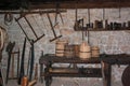 Wooden handicraft tools, Mount Zlatibor, Serbia