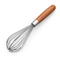 Kitchen Whisk with Wooden Handle, Professional Egg Beater Utensil for Baking and Cooking Royalty Free Stock Photo
