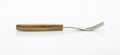 Wooden-handled three-pronged fork