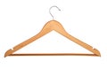 Wooden hanger isolated