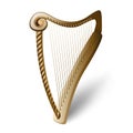 Wooden harp