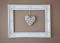 Wooden heart Royalty Free Stock Photo