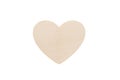 Wooden heart isolated on transparent background. Love heart symbol Royalty Free Stock Photo