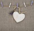 Wooden heart Royalty Free Stock Photo