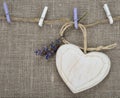 Wooden heart Royalty Free Stock Photo