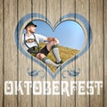 Wooden heart Oktoberfest