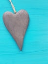 Wooden heart shape Royalty Free Stock Photo