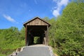 The front of Indian Creek covered bridge, 1898 Royalty Free Stock Photo