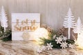 Wooden Christmas let it snow sign