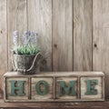 Wooden home decor Royalty Free Stock Photo