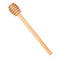 Wooden honey spoon Royalty Free Stock Photo