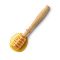 Wooden honey spoon Royalty Free Stock Photo