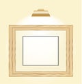 Wooden horizontal picture frame