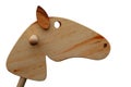 Wooden horse head