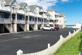 Wooden hotel next to the pier. Summer, Travel, Vacation and holiday concept Royalty Free Stock Photo