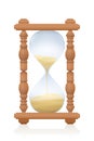 Wooden Hourglass Bottleneck Sandtimer Sand Glass Royalty Free Stock Photo