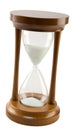 Wooden Hourglass Tilted Royalty Free Stock Photo