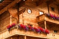 Wooden house in austrian alps