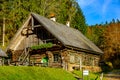 Wooden house in the austrian national park kalkalpen Royalty Free Stock Photo