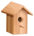 Wooden house for bird. Nesting box Royalty Free Stock Photo