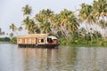 Wooden House boats in Kerala Back waters