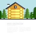 Wooden House Building