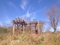 Wooden house - cabin wood - log Royalty Free Stock Photo