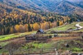 Traditional Tuva Village in autumn