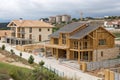 Wooden house construction details in Spain Royalty Free Stock Photo
