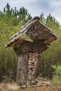 Wooden house and cork for insects in Las Hurdes, Spain