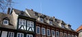 Wooden house with decorative roof Royalty Free Stock Photo