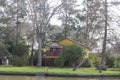 Wooden house in the Delta del Parana, Tigre Buenos Aires Argentina Royalty Free Stock Photo