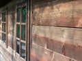 Wooden house detail Royalty Free Stock Photo