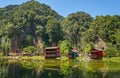 Wooden house at Ipoh Lake, Perak