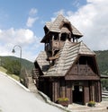 Wooden house in Mokra Gora Royalty Free Stock Photo