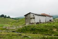 Wooden house in mountain Royalty Free Stock Photo