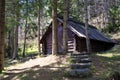 wooden house in the mountains